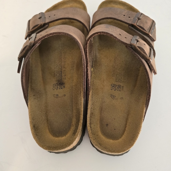 Birkenstocks Brown Leather Sandals - Picture 7 of 9